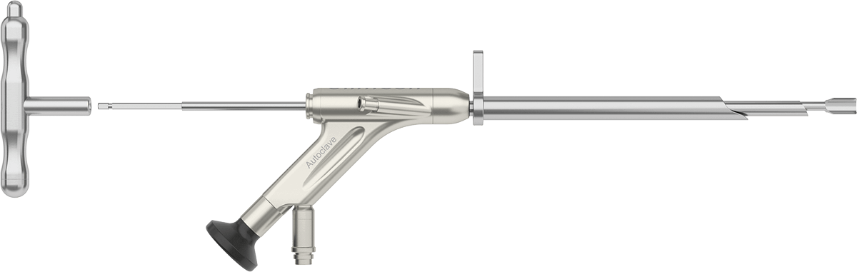 Endoscope trays oblique view