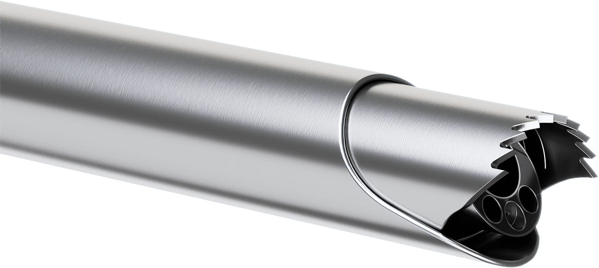 Endoscope tube half reamer